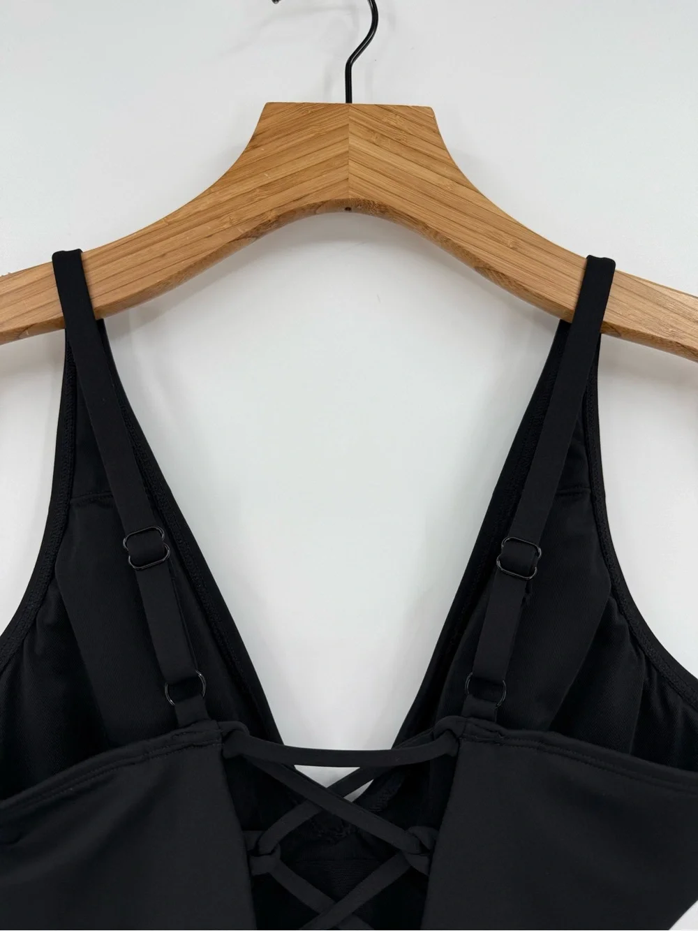 TA3 Black Plungey One Piece Swimsuit Size S Regular Long